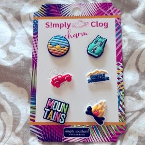 New Simply Southern Clog Croc charms Mountains Camping